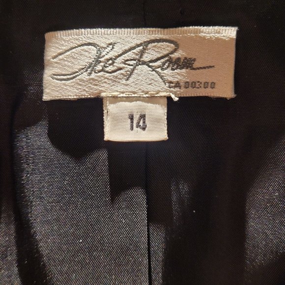 The Room Vintage 90s Eveningwear Top, Iridescent Blue - Picture 3 of 8